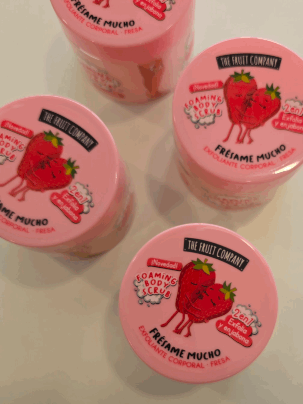 Gommage moussant Fraise