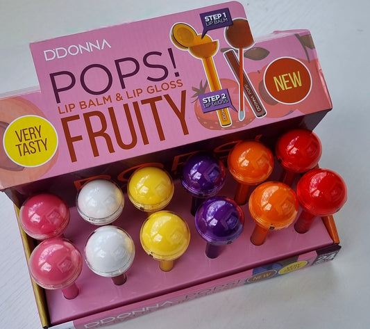 Lip Balm & Lip Gloss Fruity Pops