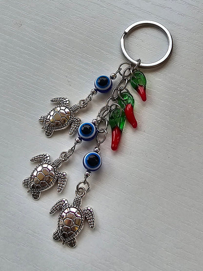 Porte-clé / Oeil Tortues