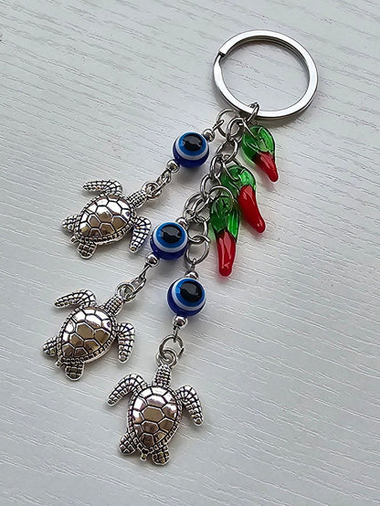 Porte-clé / Oeil Tortues