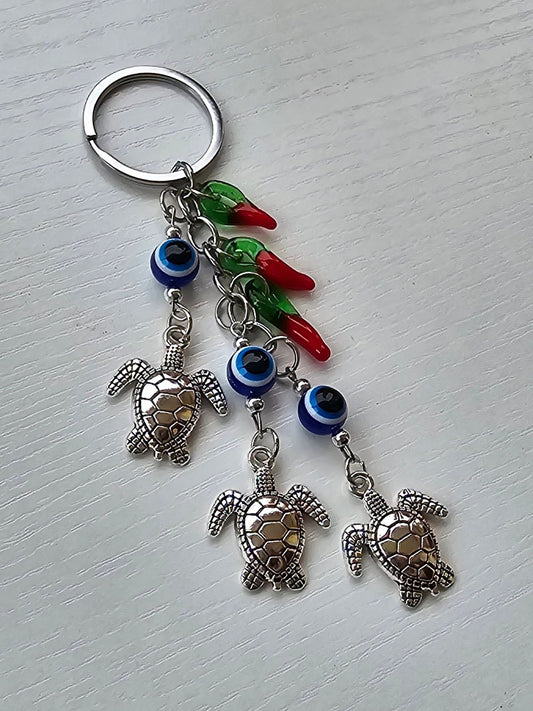 Porte-clé / Oeil Tortues