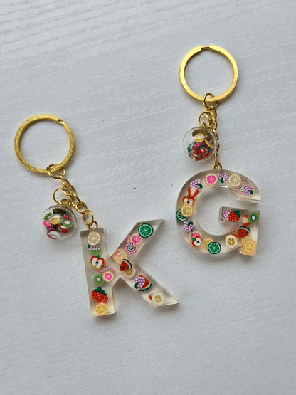Porte-clé / Lettre *Fruits