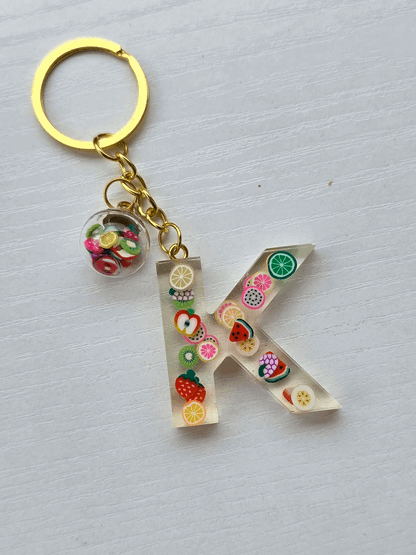 Porte-clé / Lettre *Fruits