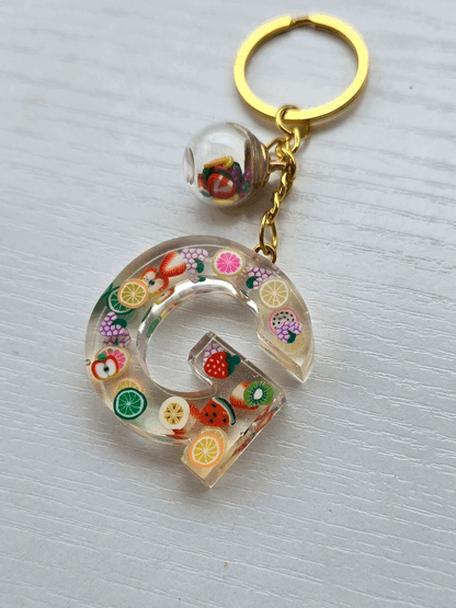 Porte-clé / Lettre *Fruits