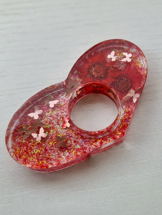 Bague de lecture / BlingFlower Red