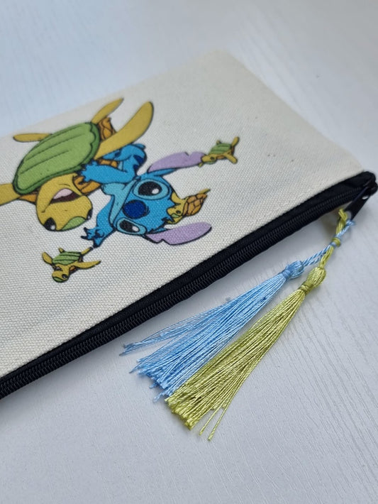 Pochette/Trousse - Stitch avec tortues