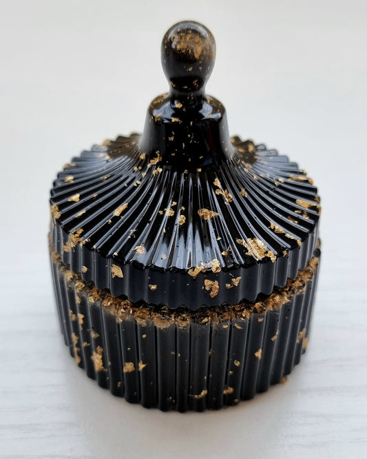 Boîte a bijoux fait main résine epoxy