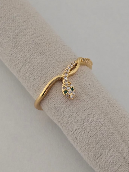 Bague Sahara ornée de strass argentés