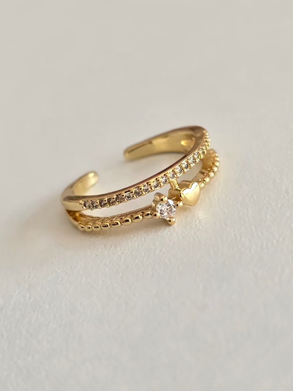 Bague Désir ajustable avec ouverture à l'arrière