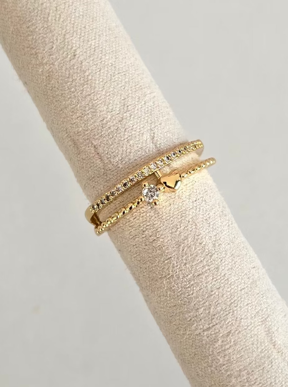 Bague Désir bijou élégant pour femme en acier inoxydable