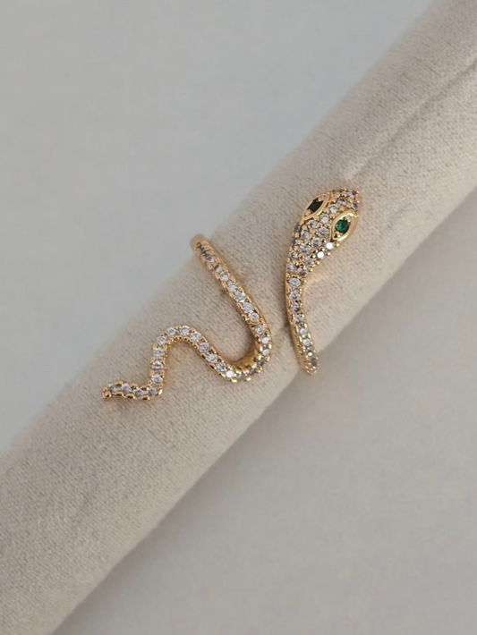 Bague Hypnose avec strass argentés scintillants