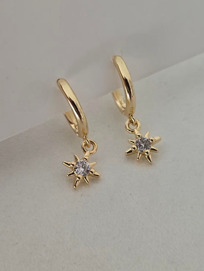 Boucles d'oreilles chic avec étoile