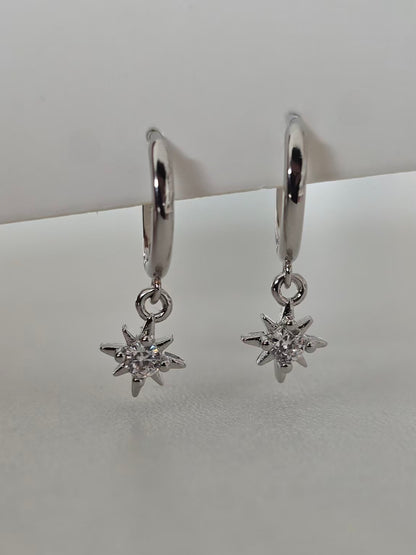 Boucles Clara avec étoile scintillante