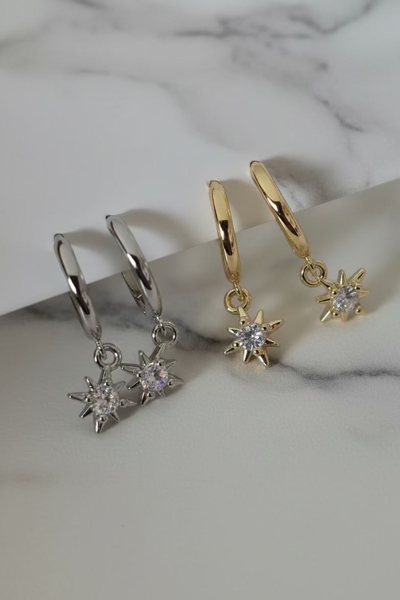 Bijou femme chic avec étoile lumineuse