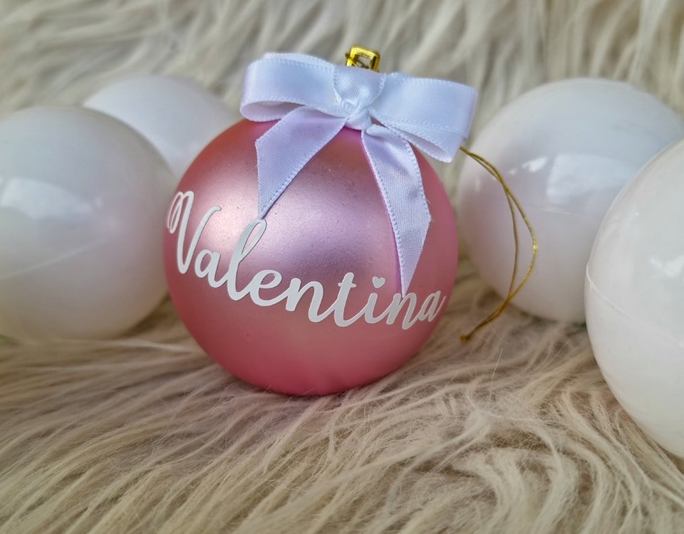 Boule de Noël personnalisée pour Valentina