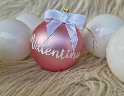 Boule de Noël personnalisée pour Valentina