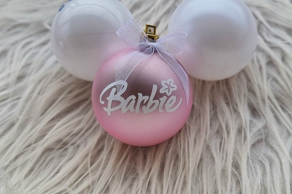 Boule de Noël personnalisée "Barbie"