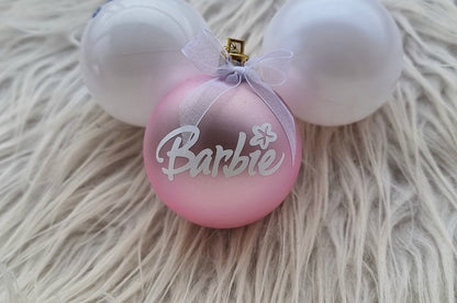 Boule de Noël personnalisée "Barbie"