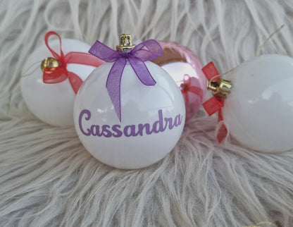 Boule de Noël personnalisée pour Cassandra