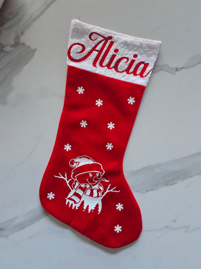 chaussette de noël avec prénom Alicia