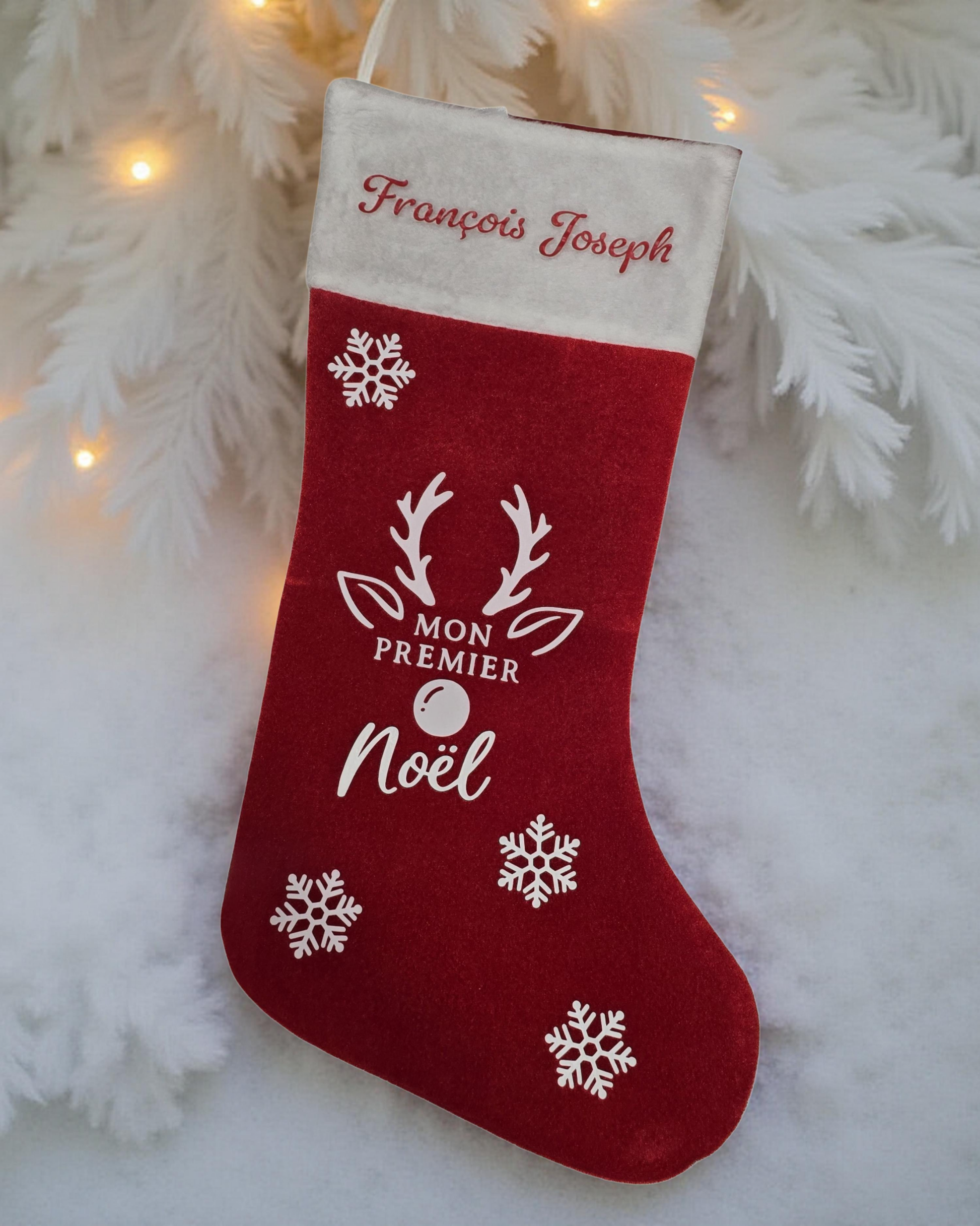 Chaussette pour le premier Noël de François Joseph