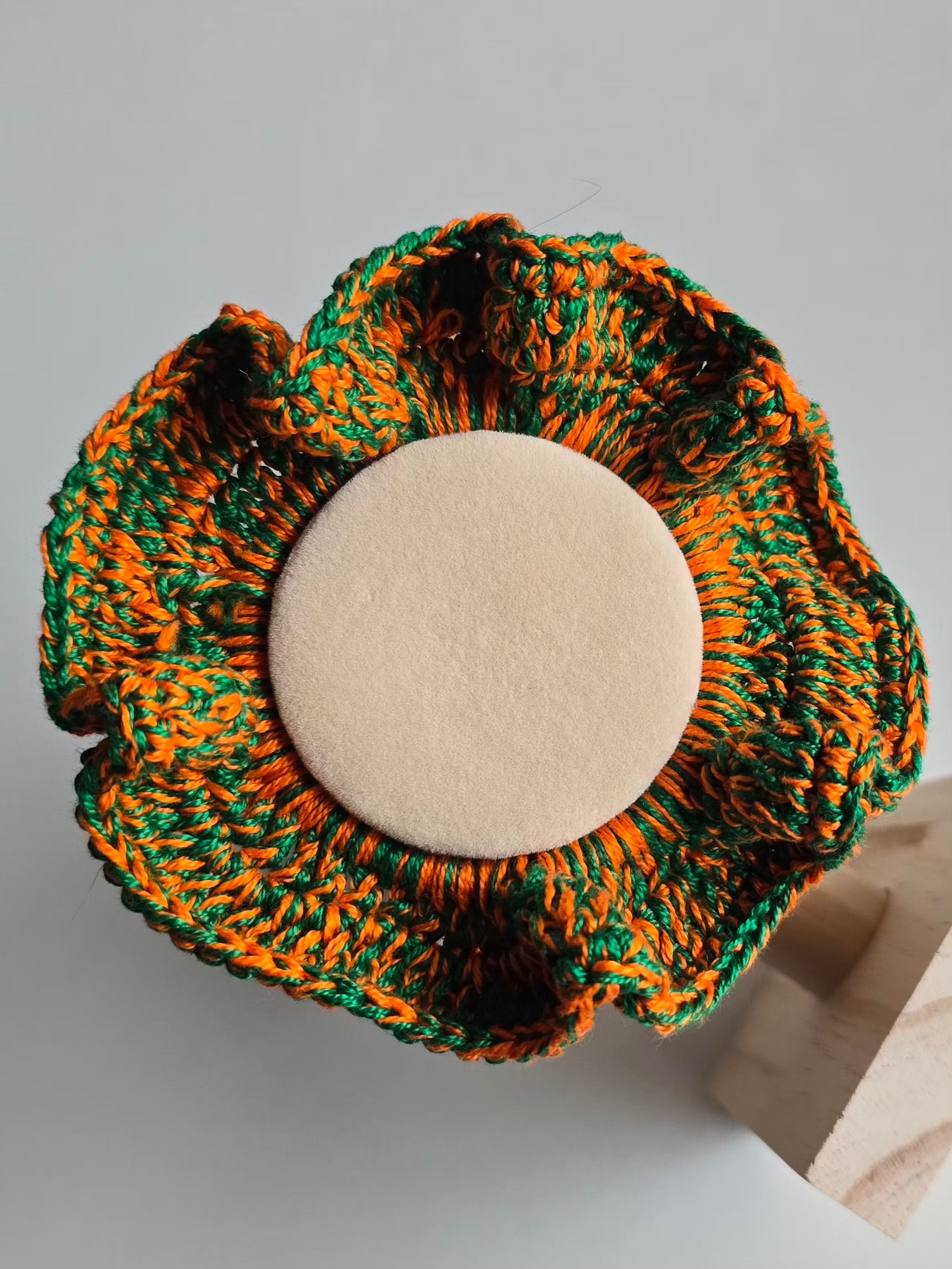 accessoire cheveux fait main en coton naturel