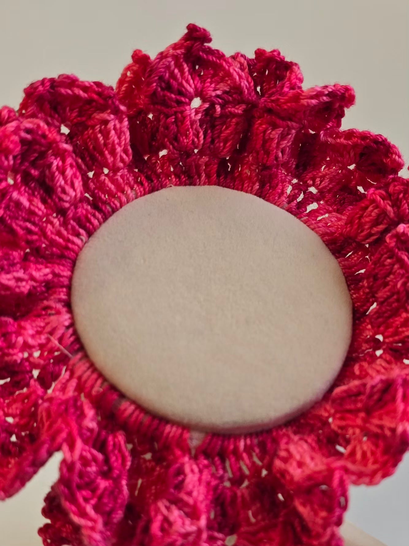 chouchou en coton rose doux pour les cheveux 