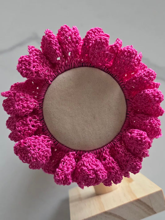 chouchou en crochet artisanal fait main