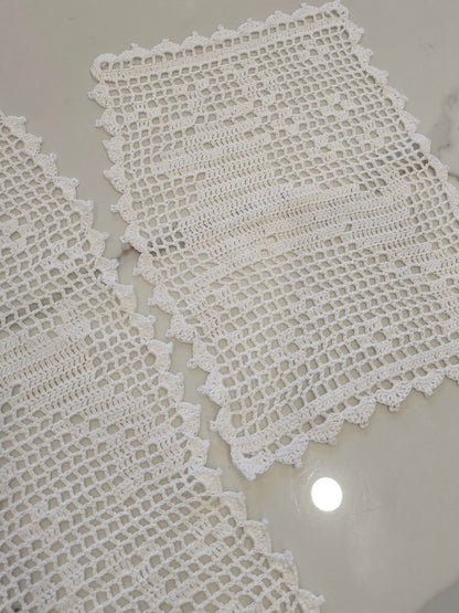 napperons crochet blanc pour décoration élégante 