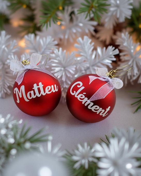 Boules de Noël personnalisées