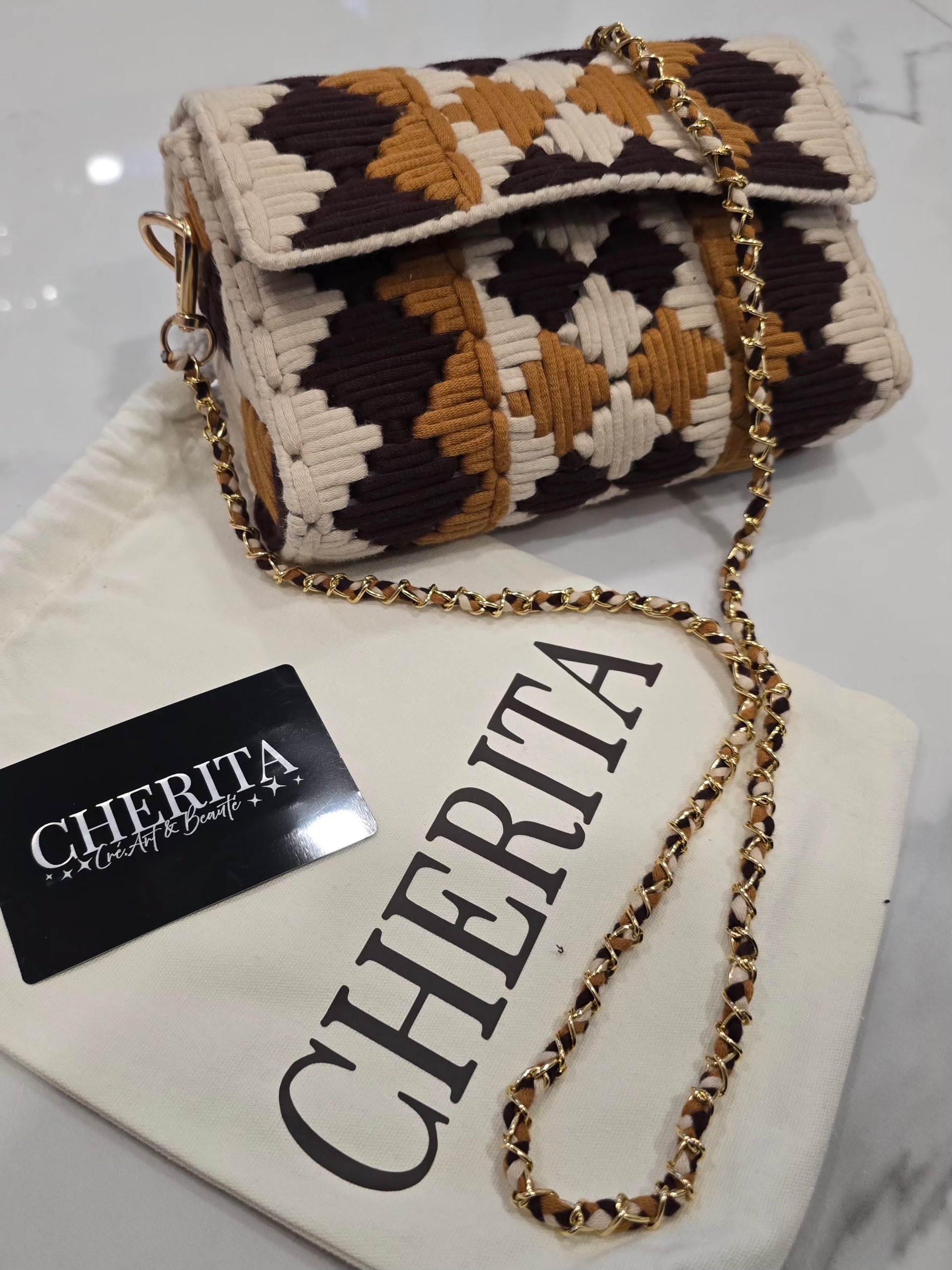 Pochon CHERITA inclus avec le sac fait main