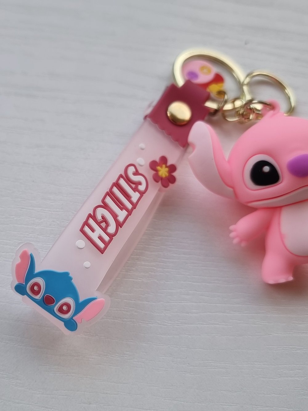 Porte-clé Stitch Light Pink