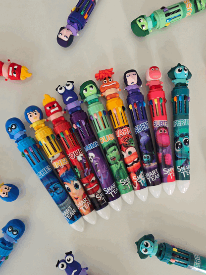 Stylo-bille 10 couleurs Vice-Versa