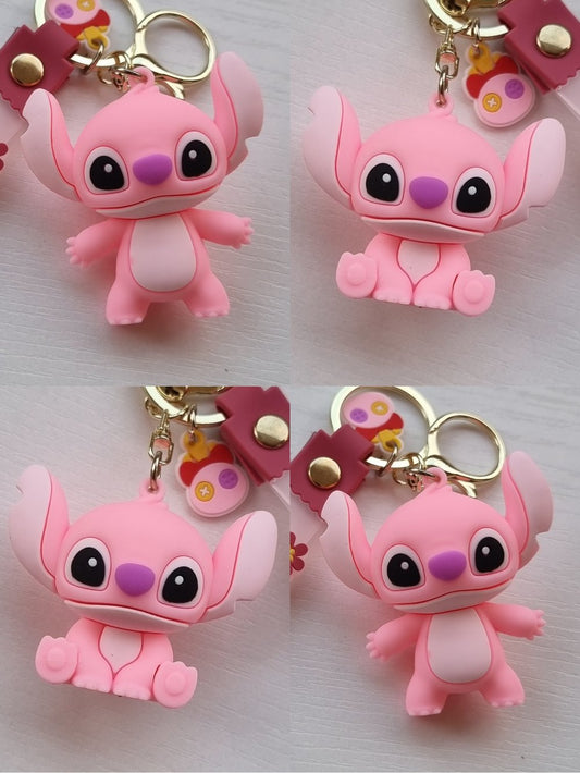 Porte-clé Stitch Light Pink