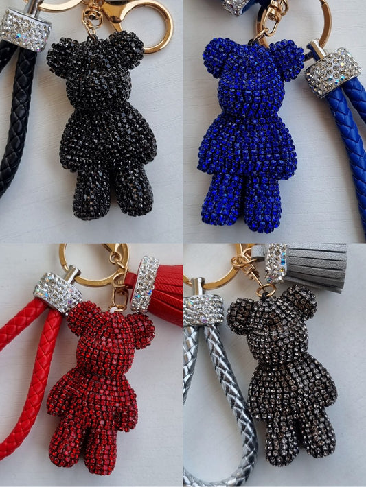 Porte-clé Ourson bling