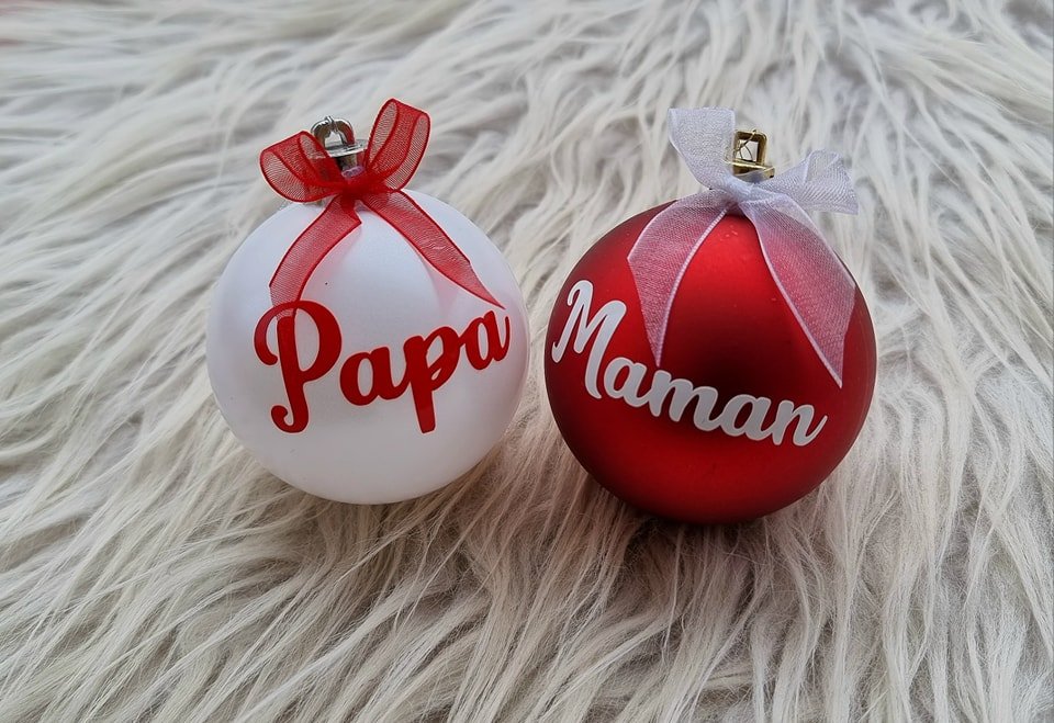 Boules de Noël personnalisées