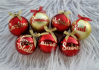 Boules de Noël personnalisées