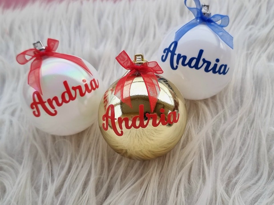 Boules de Noel personnalisées Andria