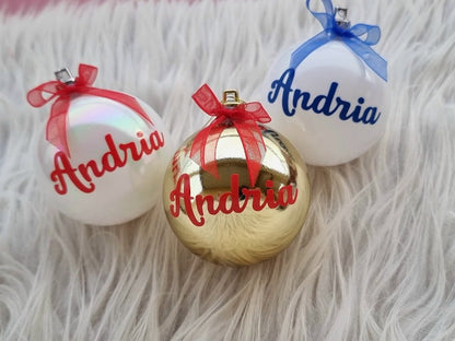 Boules de Noel personnalisées Andria