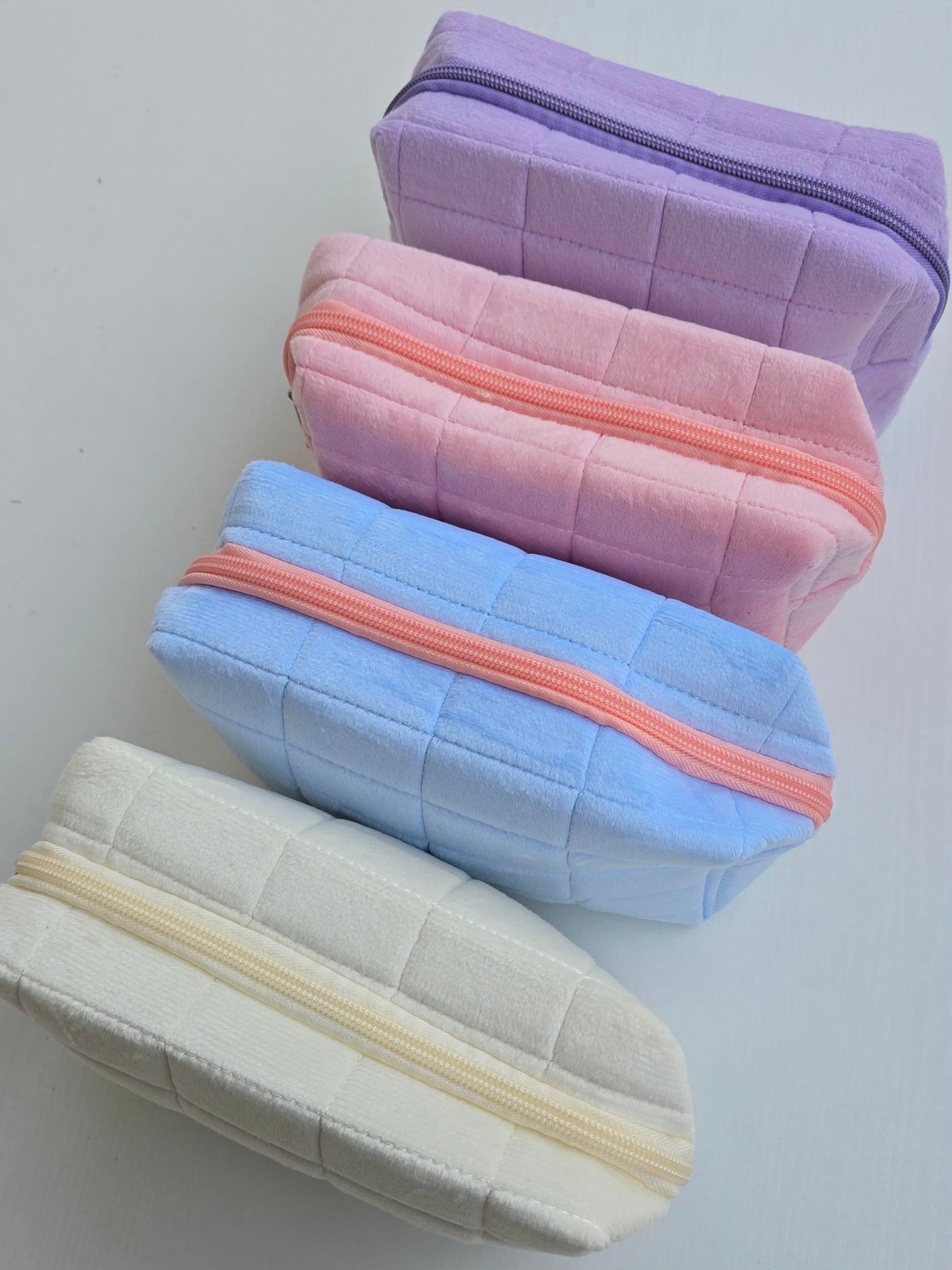 Trousses colorés a personnalisée avec fermeture éclair